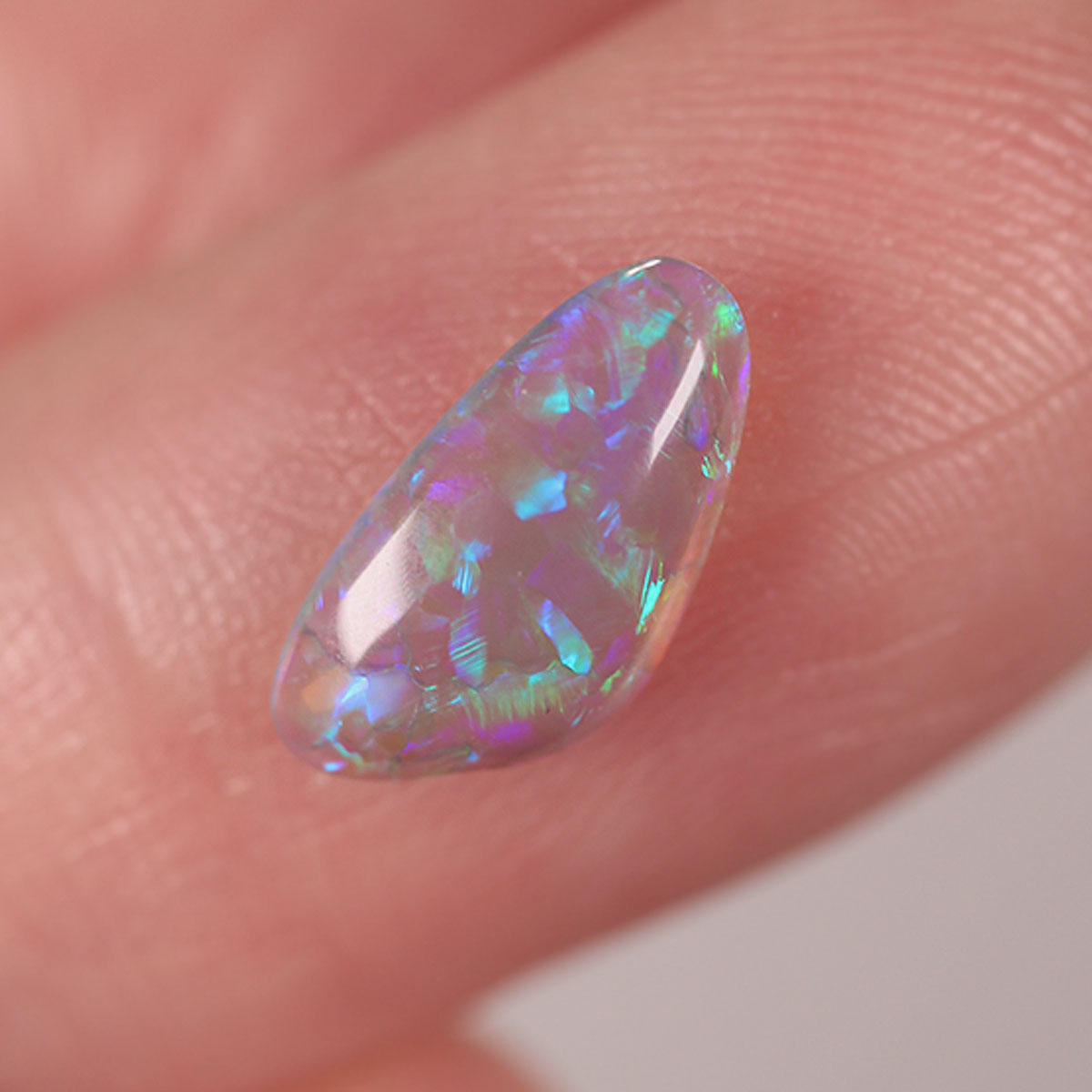 Lightning Ridge Dark Crystal 0.83ct Natural Solid Bright Blue Green Mackerel