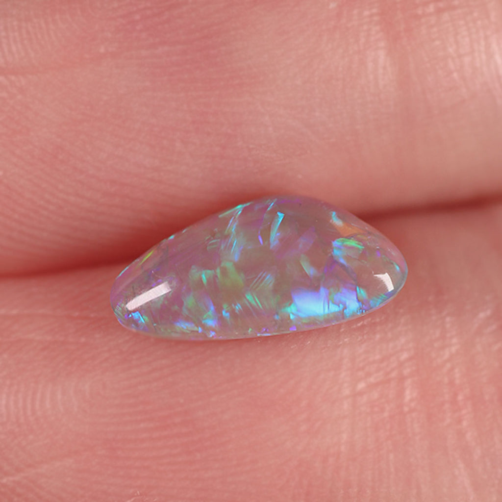 Lightning Ridge Dark Crystal 0.83ct Natural Solid Bright Blue Green Mackerel