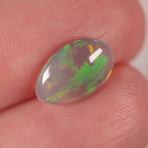 Lightning Ridge Dark Crystal 1.4ct Natural Solid Bright Green Orange Foil