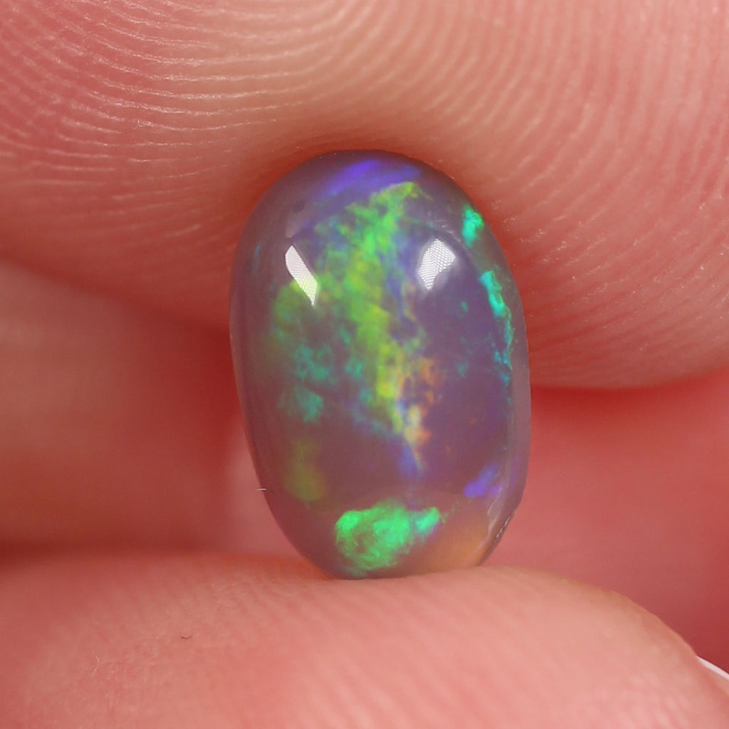 1.2ct Dark Crystal Opal - 6 x 8.9 x 3.8mm
