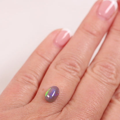 1.2 ct Dark Crystal Opal - 6 x 8.9 x 3.8mm