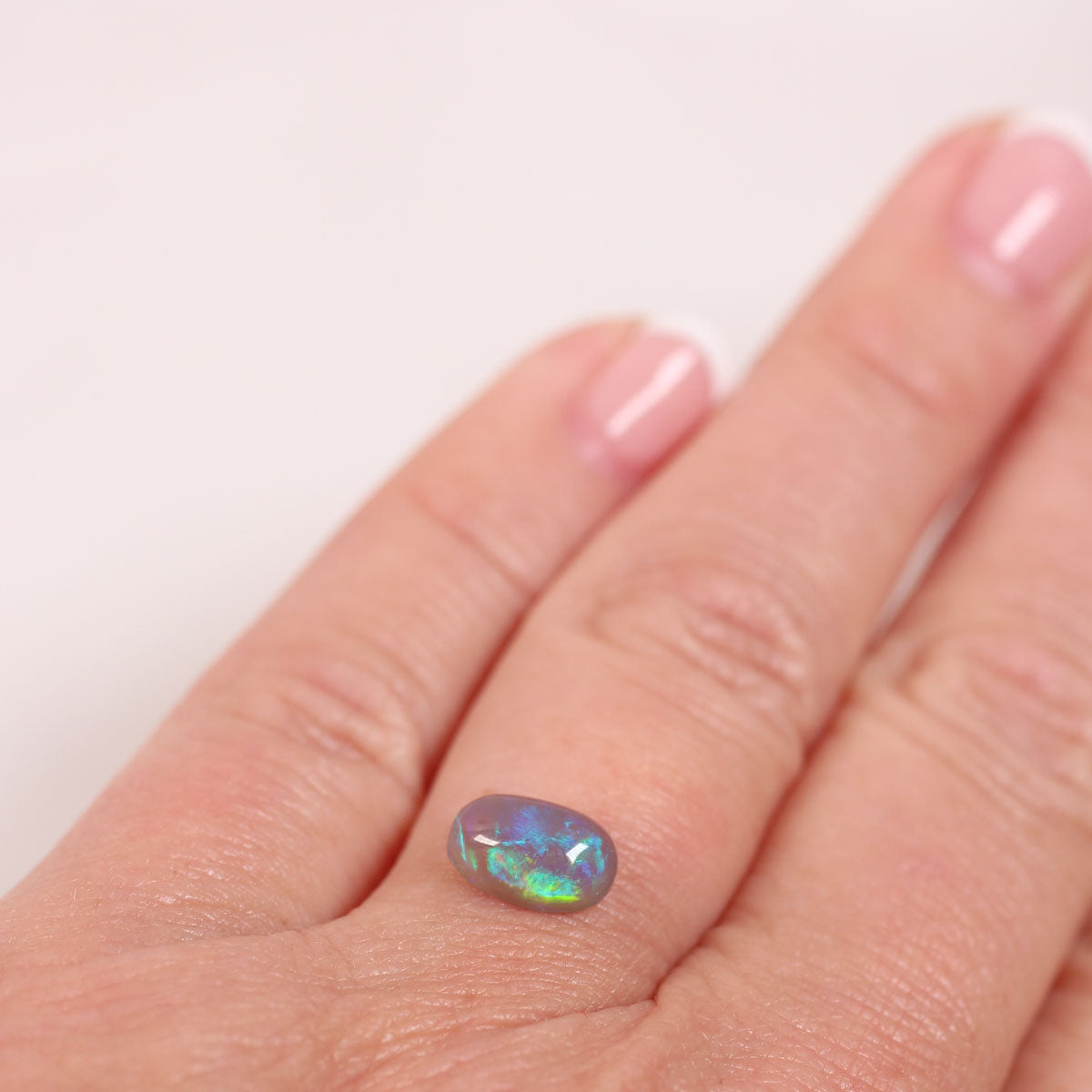 1.2ct Dark Crystal Opal - 6 x 8.9 x 3.8mm