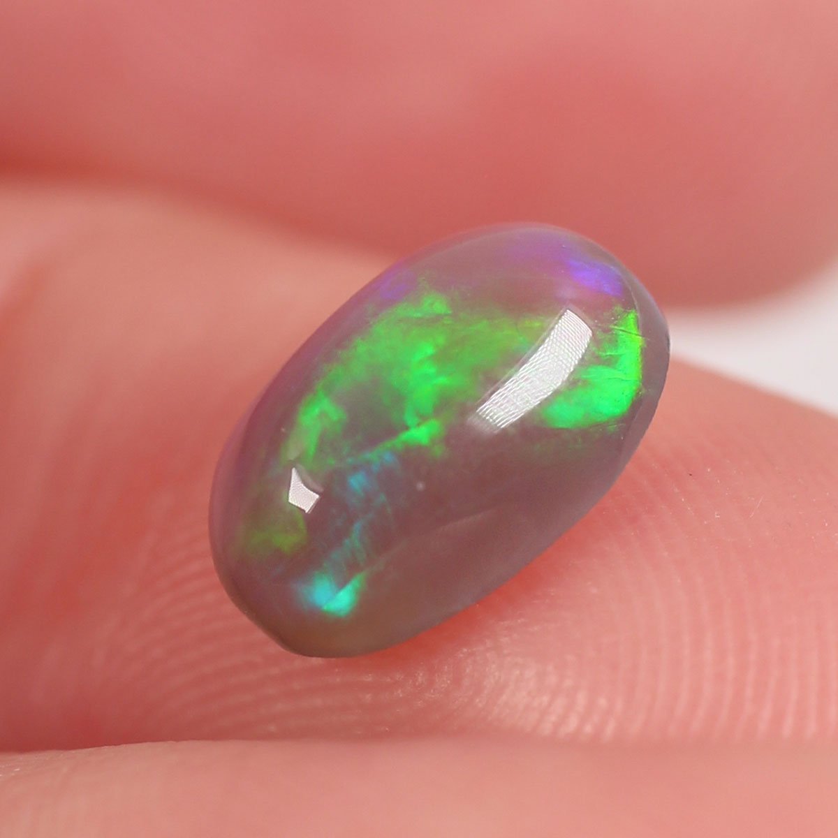 1.2ct Dark Crystal Opal - 6 x 8.9 x 3.8mm