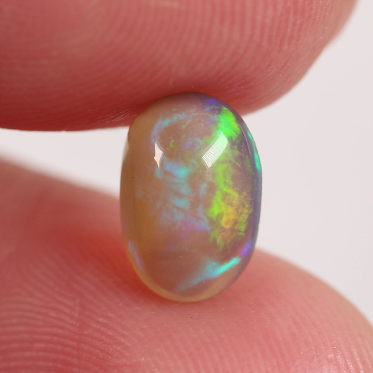 1.2 ct Dark Crystal Opal - 6 x 8.9 x 3.8mm