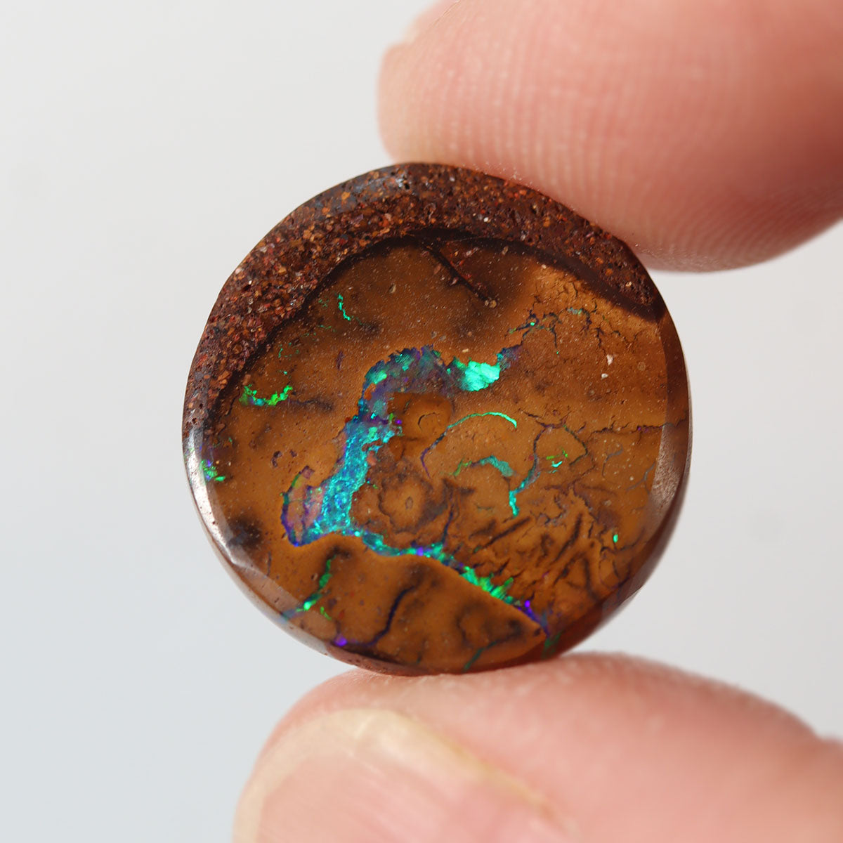 9.24ct Australian boulder matrix shown for size comparison