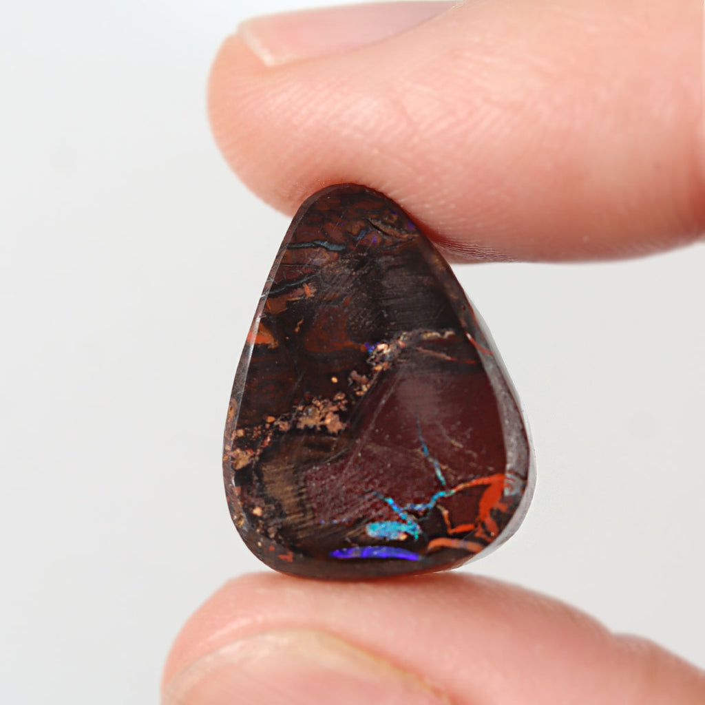 13.06ct Australian boulder matrix shown for size comparison