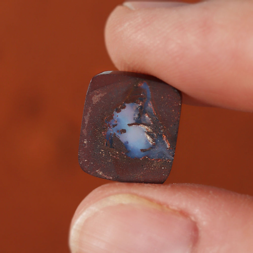 Close detail of boulder matrix pattern on boulder opal