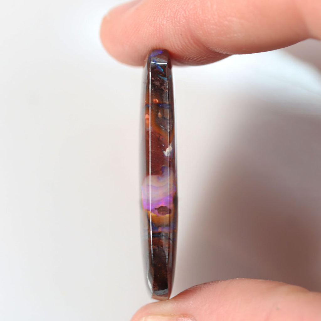 Size reference of 57.98ct boulder matrix cabochon