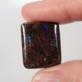 19.72ct lively green boulder matrix cabochon with boulder matrix pattern