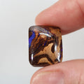 Natural boulder matrix from Opalton, 14.39ct with lively purple flash