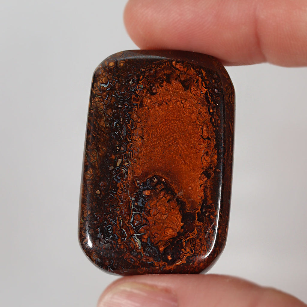 89.33ct Australian boulder matrix cabochon with blue boulder matrix