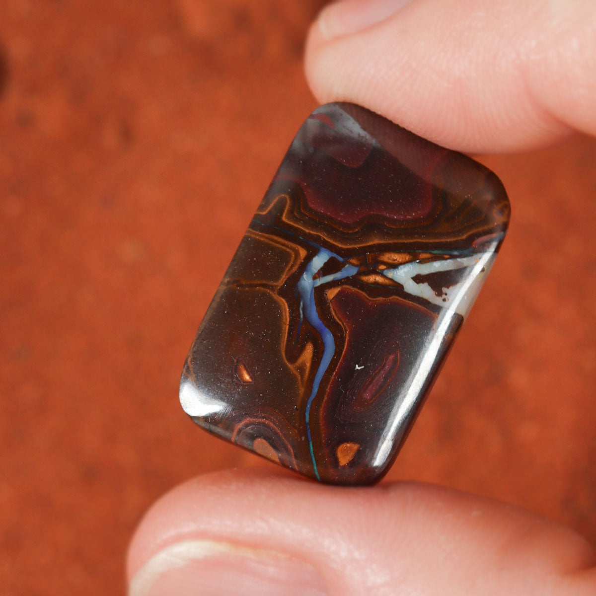 Close detail of boulder matrix pattern on boulder matrix