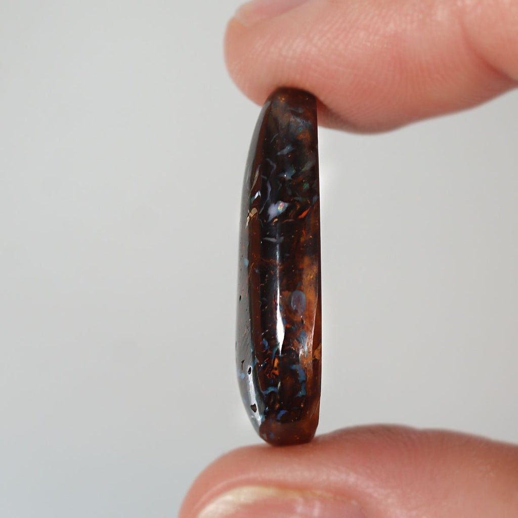 21.68ct Australian boulder matrix shown for size comparison