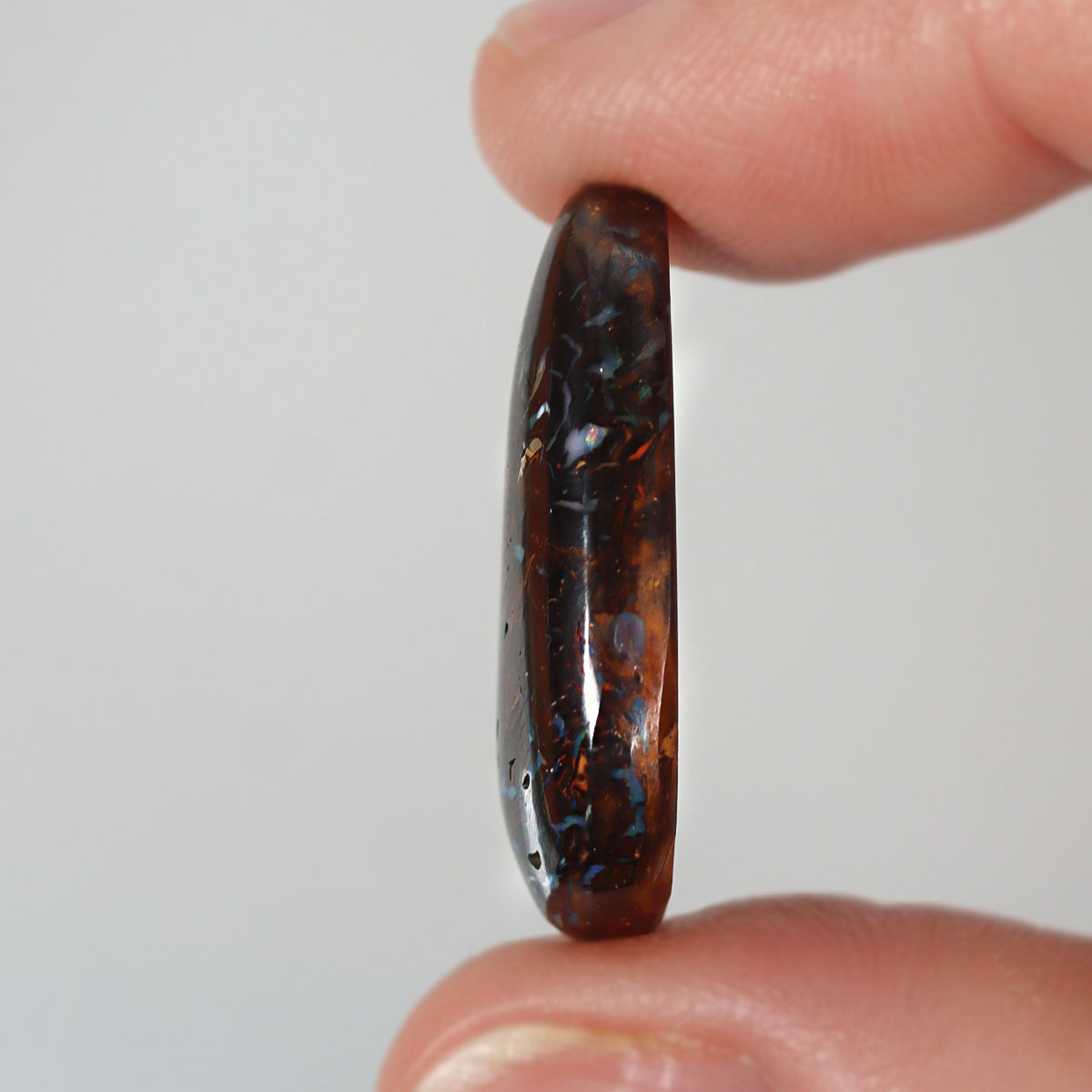 21.68ct Australian boulder matrix shown for size comparison