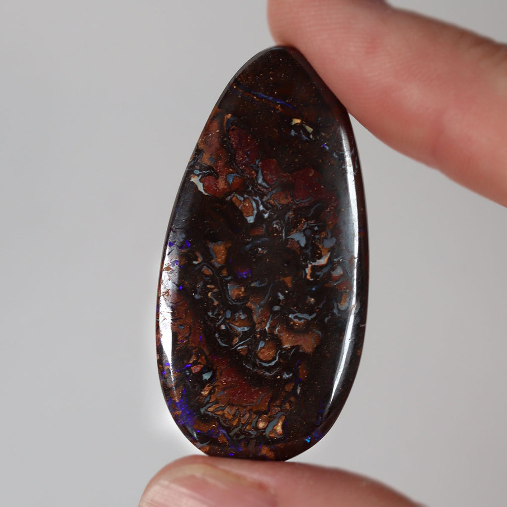 Blue boulder matrix 51.94ct natural solid Australian opal from Koroit