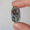 Natural boulder matrix from Koroit, 14.54ct with soft blue flash