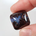 5.76ct Australian boulder opal cabochon with blue boulder matrix