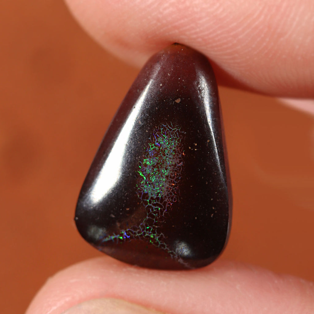 Macro detail of boulder matrix cabochon