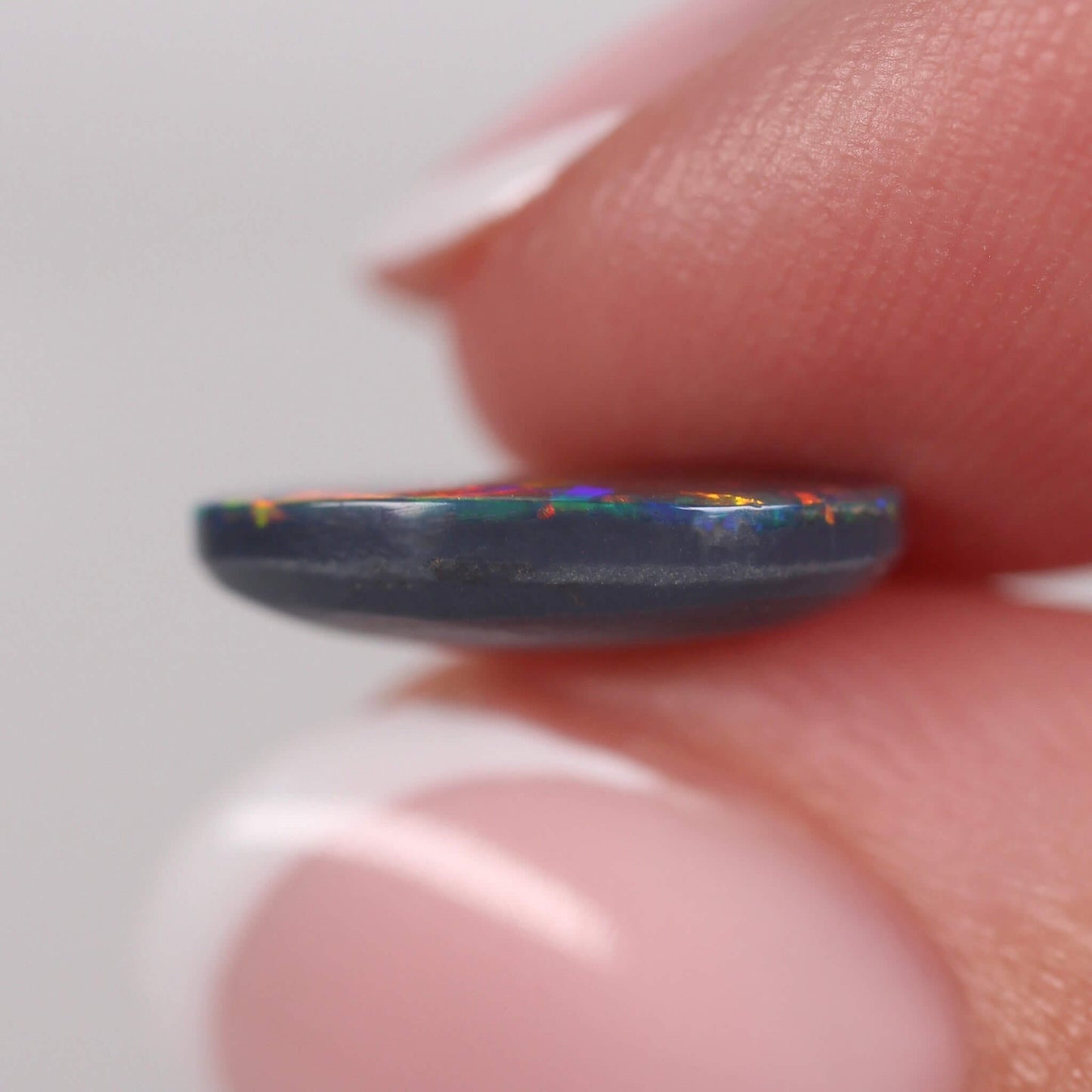 1.99ct Black Opal - 12 x 8.7 x 3mm
