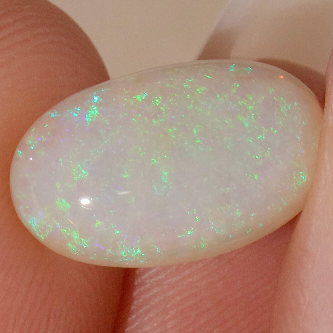 Lightning Ridge Dark Opal 4.25ct Natural Solid Subdued Green Blue Purple Floral