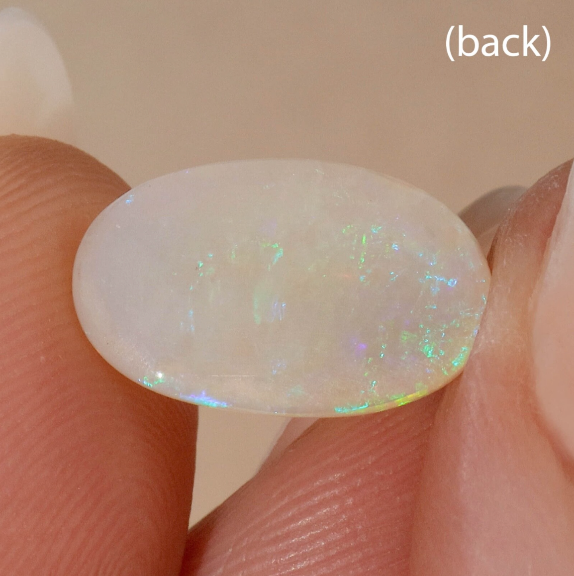 Lightning Ridge Dark Opal 4.25ct Natural Solid Subdued Green Blue Purple Floral