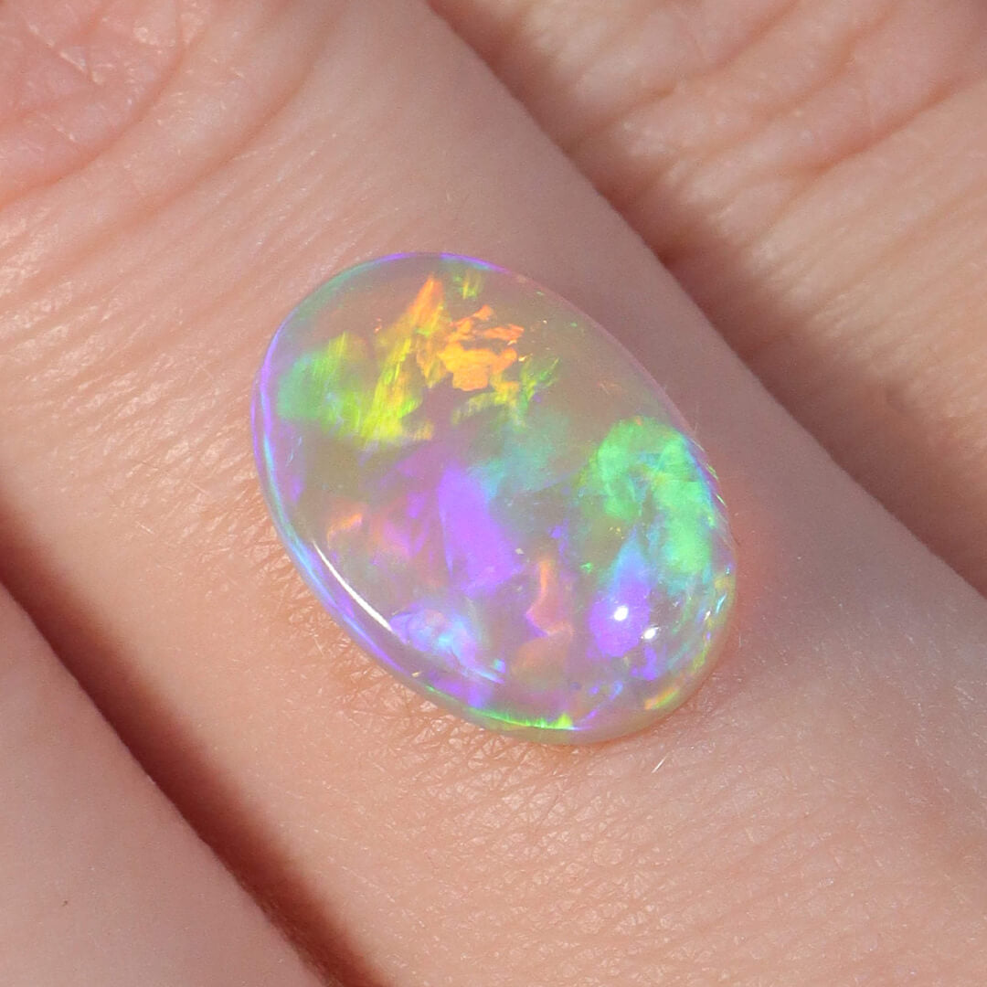 1.94ct Dark Crystal Opal - 9.5 x 14 x 2mm