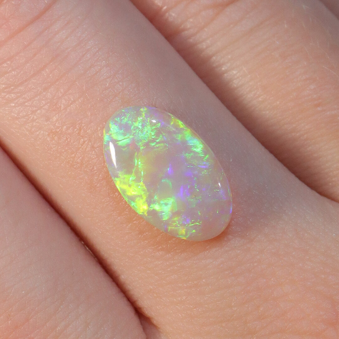 2.28ct Dark Crystal Opal - 8.5 x 14 x 3mm