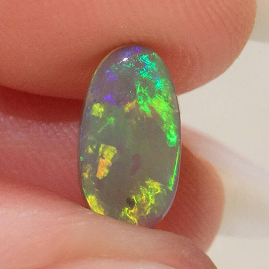 1.17ct Dark Crystal Opal - 6 x 11 x 2.5mm