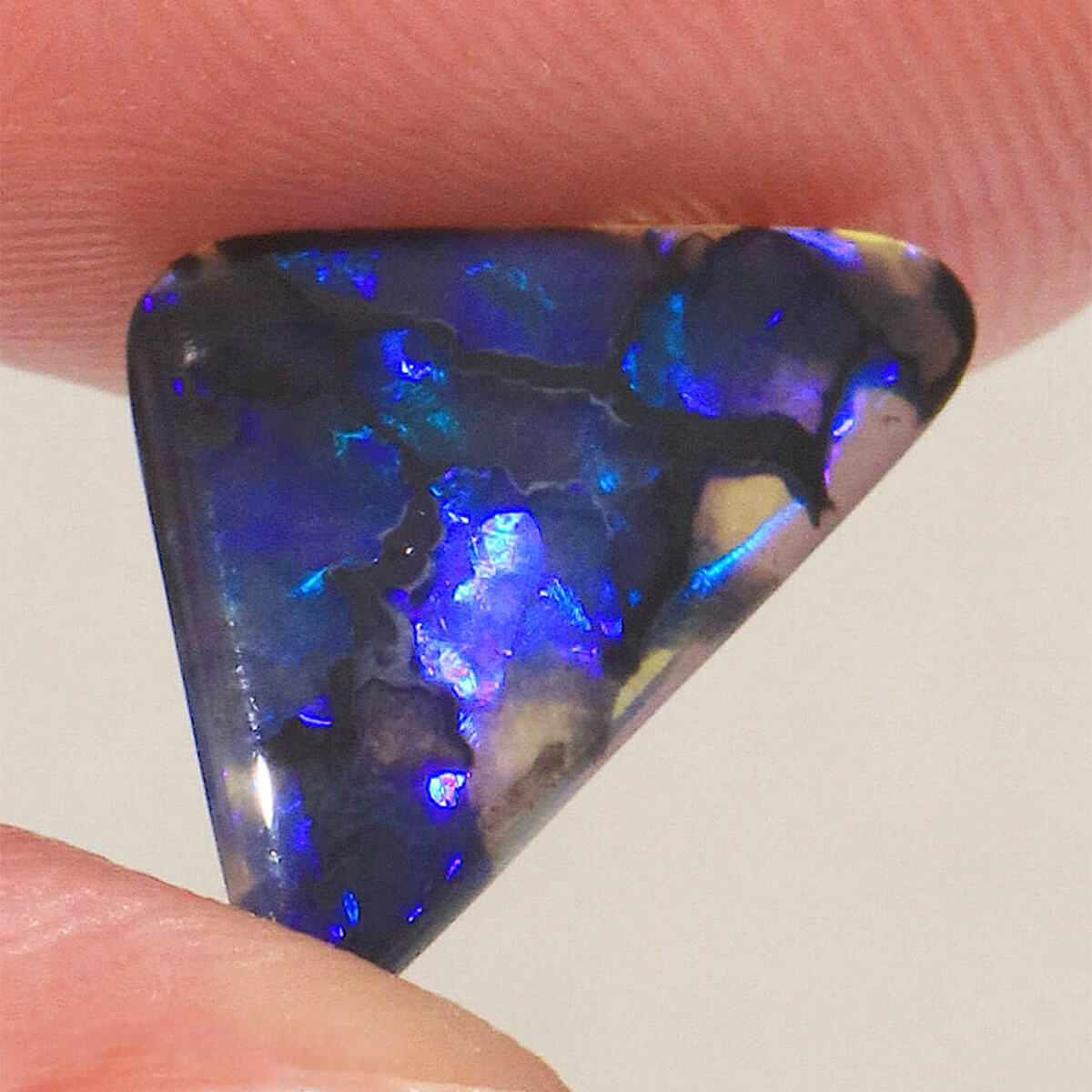 1.53ct Black Crystal Opal - 10 x 16 x 1.5mm