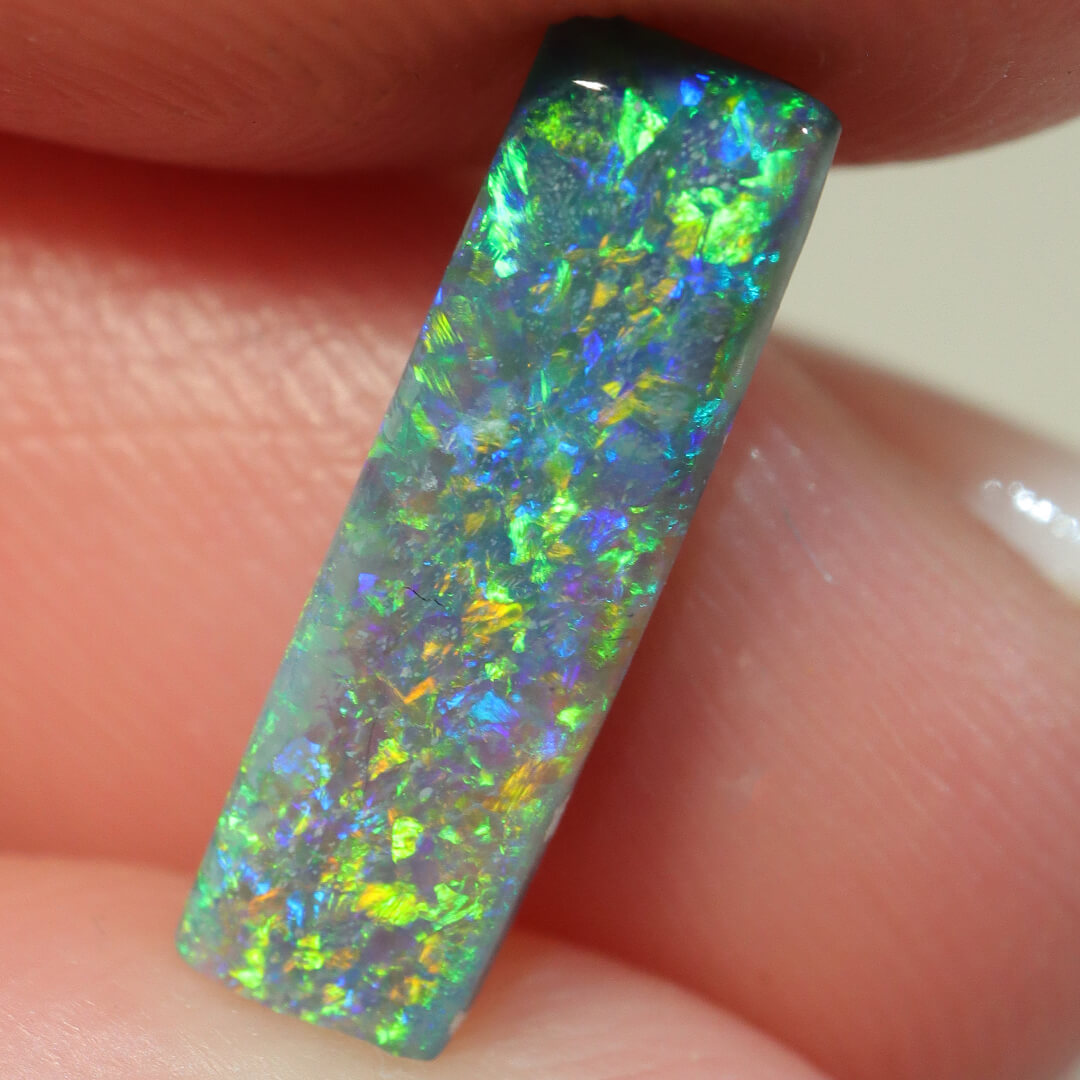 1.56ct Black Opal -  4 x 13.5 x 3mm