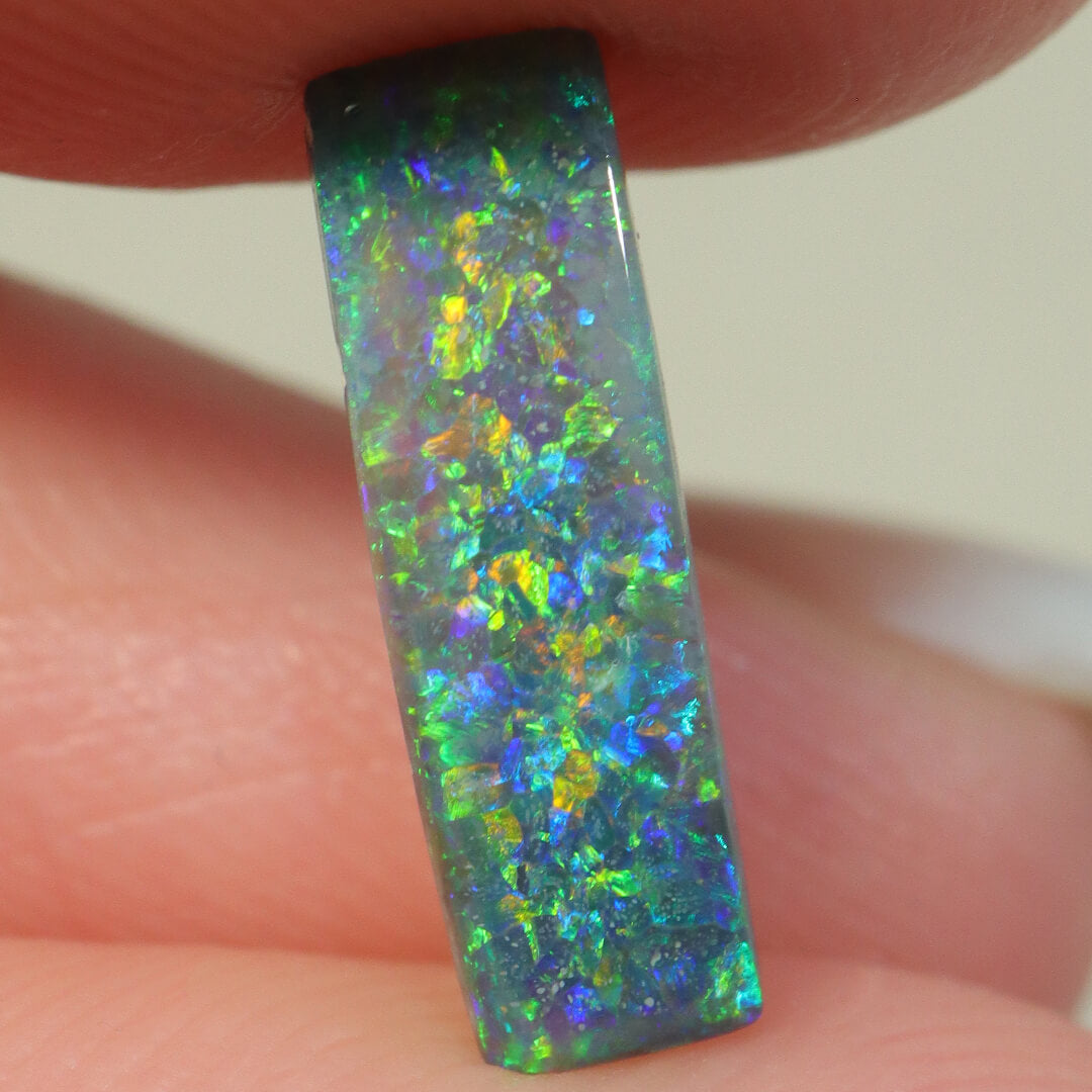 1.56ct Black Opal -  4 x 13.5 x 3mm