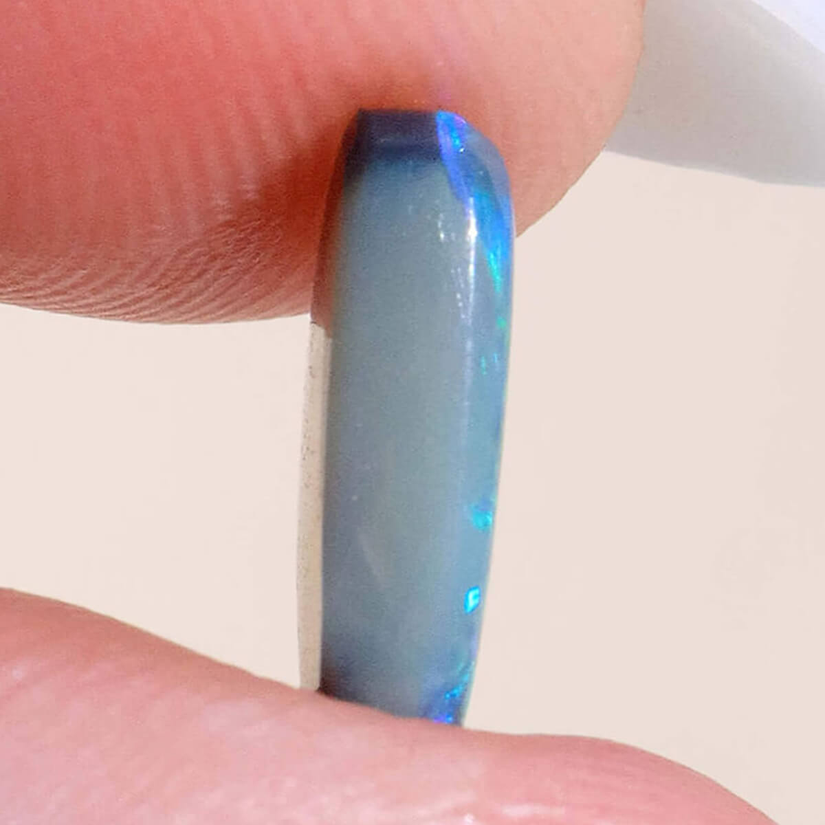 1.88ct Dark Crystal Opal - 6.5 x 11 x 3mm