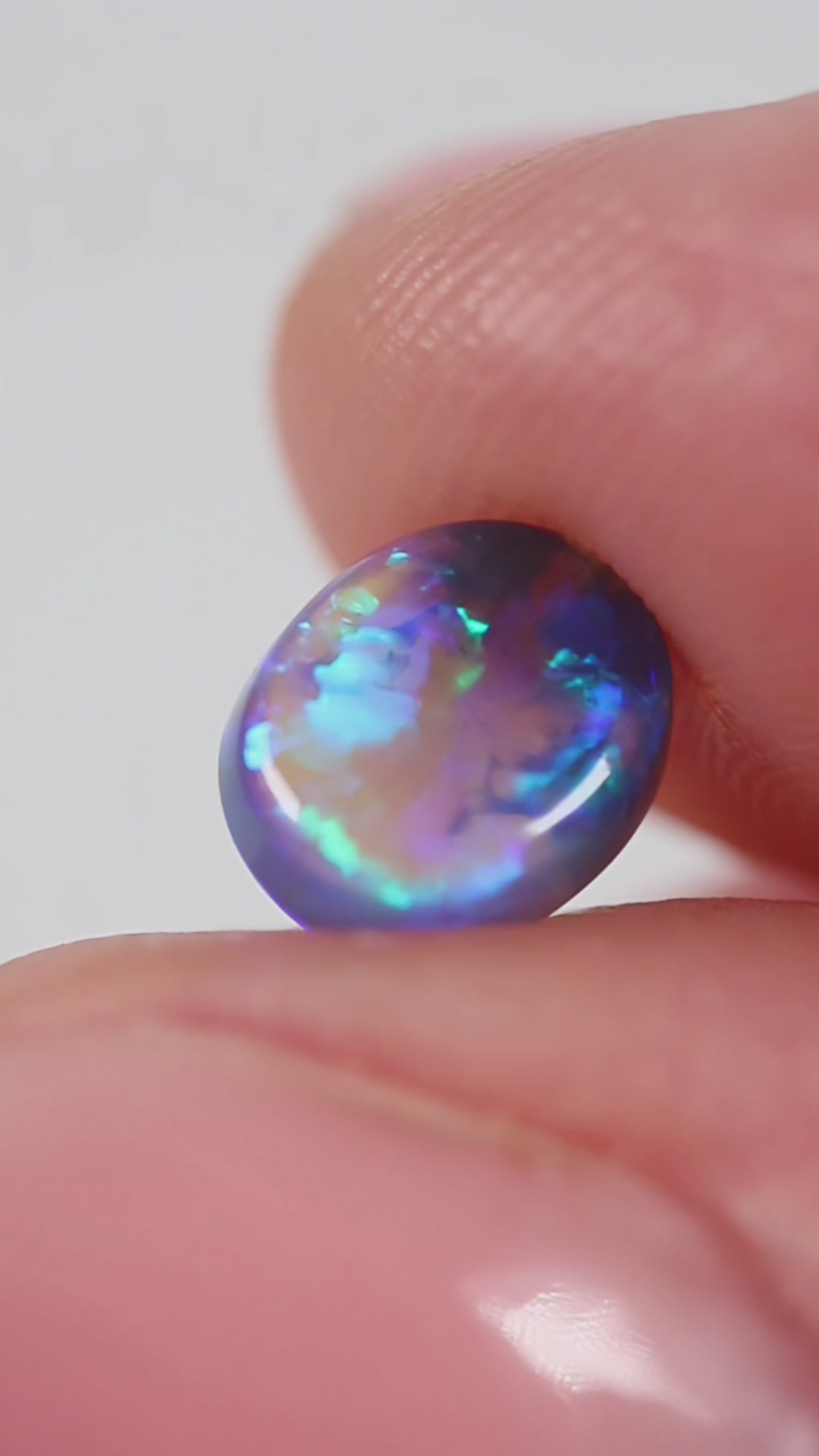 1.13ct Black Opal - 6.2 x 7.4 x 3.7 mm