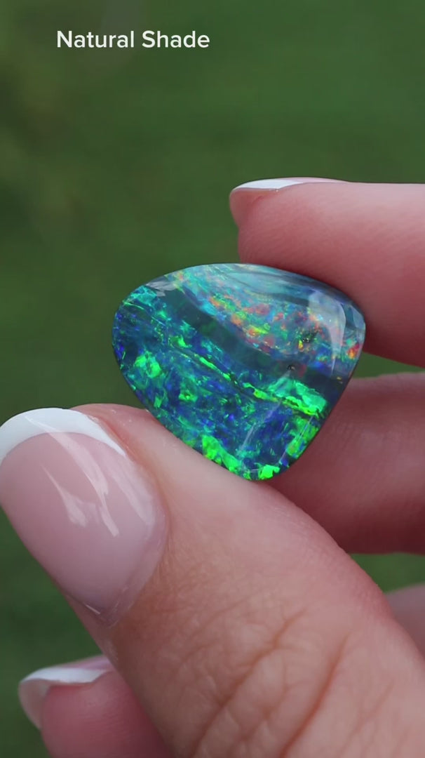 9.41ct Boulder Opal - 18.5 x 15.2 x 5.8mm