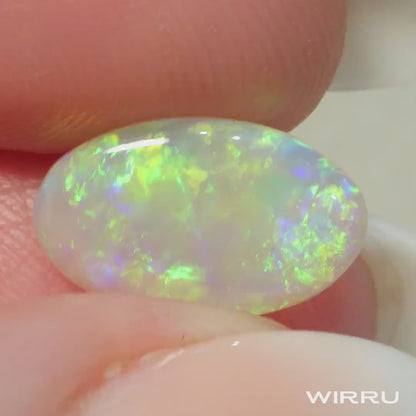 Natural Australian Opal 2.28ct - 8.5 x 14mm - Solid Oval Crystal Opal - Unset Opal from Coober Pedy - Loose Opal Stone - Polished Gemstone
