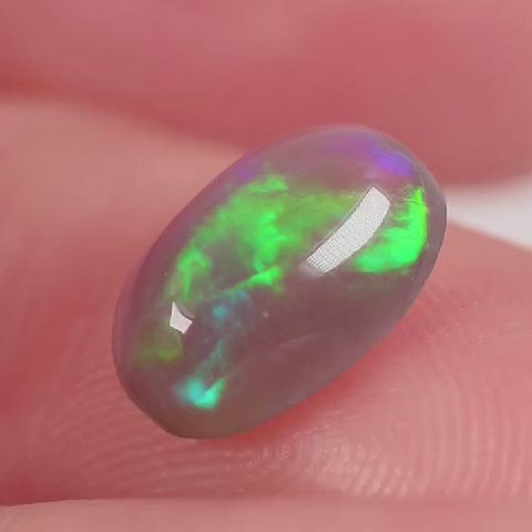 1.2ct Dark Crystal Opal - 6 x 8.9 x 3.8mm
