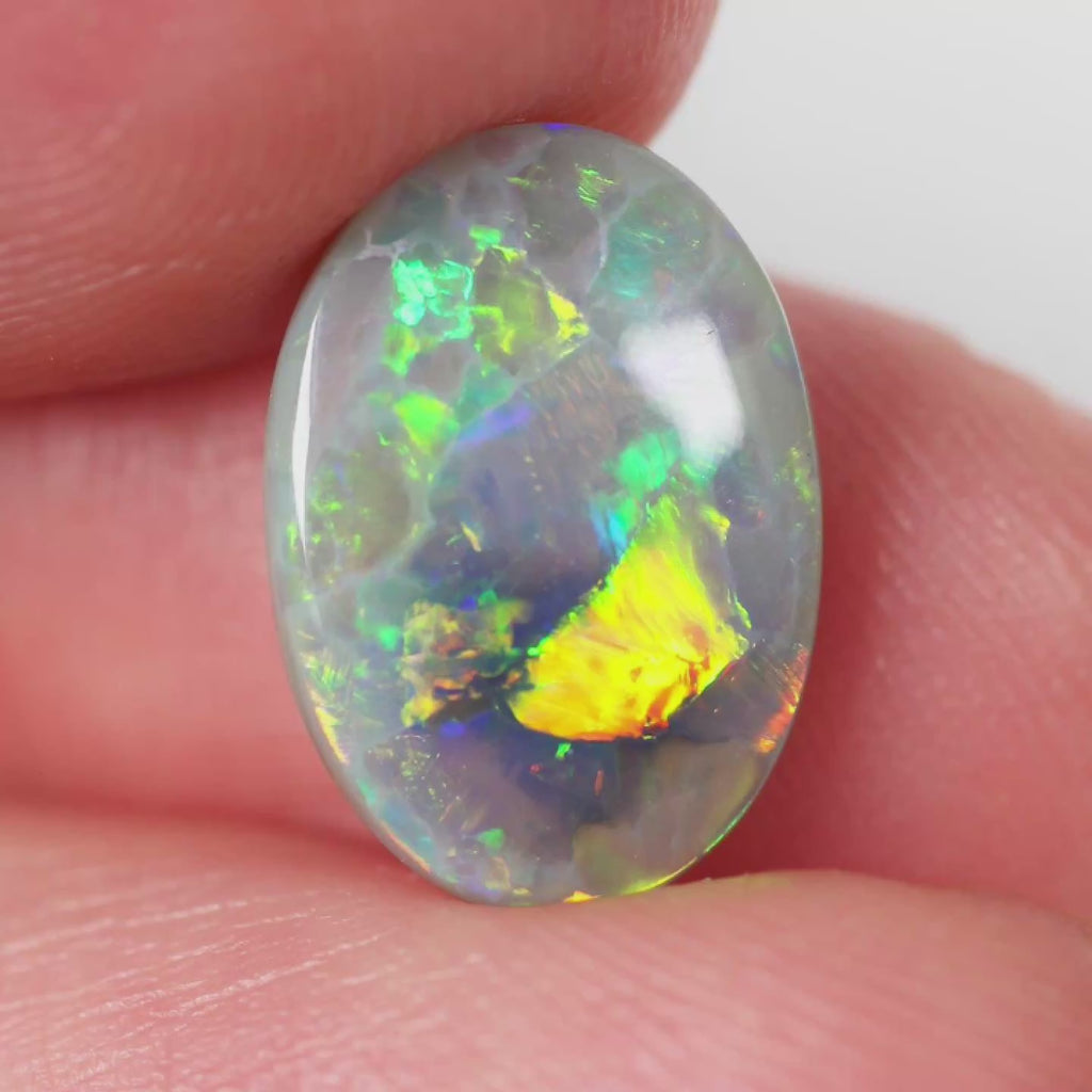 2.5ct Dark Opal - 9 x 12.6 x 3mm
