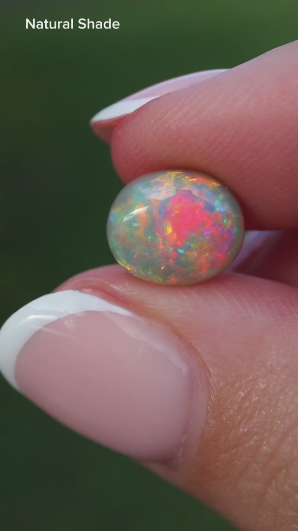 2.66ct Dark Opal - 9.4 x 8.4 x 5.2mm