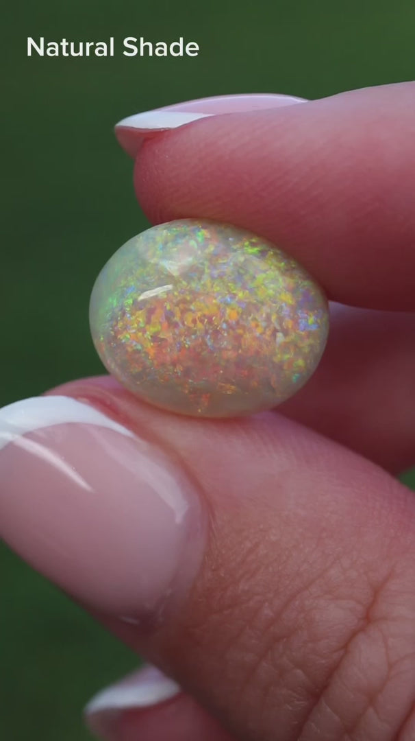 5.71ct Dark Opal - 14.1 x 12.2 x 5.9mm