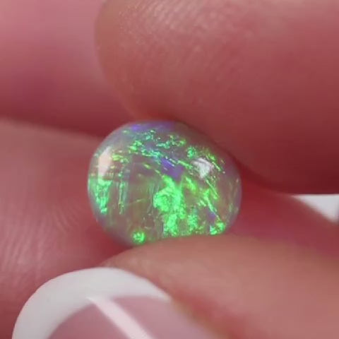 1.08ct Dark Opal - 7 x 8 x 3mm