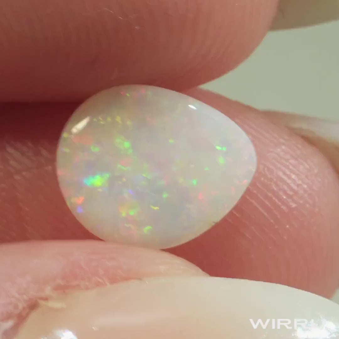 Australian Opal 0.90ct - Unset Natural Solid Light Opal - Loose White Opal - Unset Polished Gemstone - Opal Ring Stone