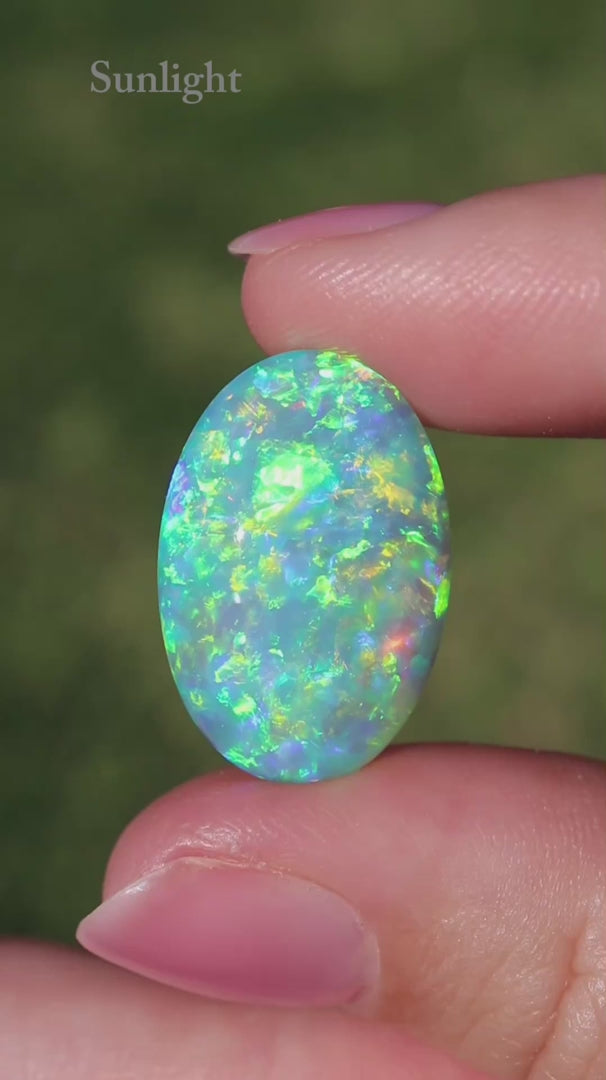12.30ct Crystal Opal - 22 x 15 x 6mm