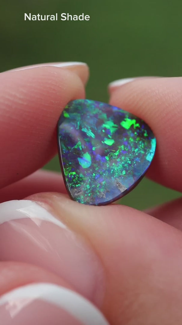 3.68ct Boulder Opal - 12.49 x 11.70 x 3.85 mm