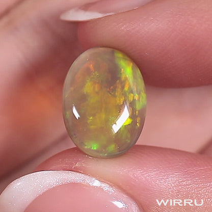 3.50ct Dark Crystal Opal - 9.5 x 13 x 4mm