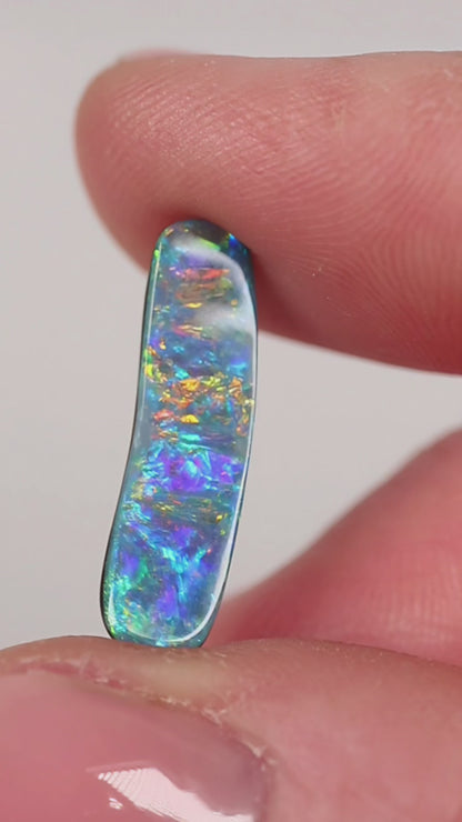 4.34ct Boulder Opal - 5.9 x 20.2 x 3.6mm