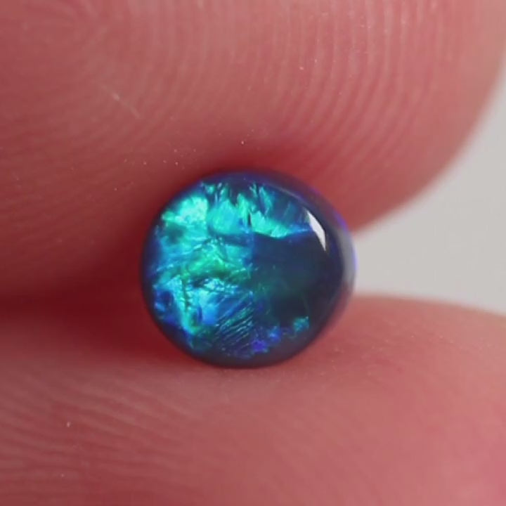 0.36ct Black Opal - 4.7 x 4.8 x 2.2 mm