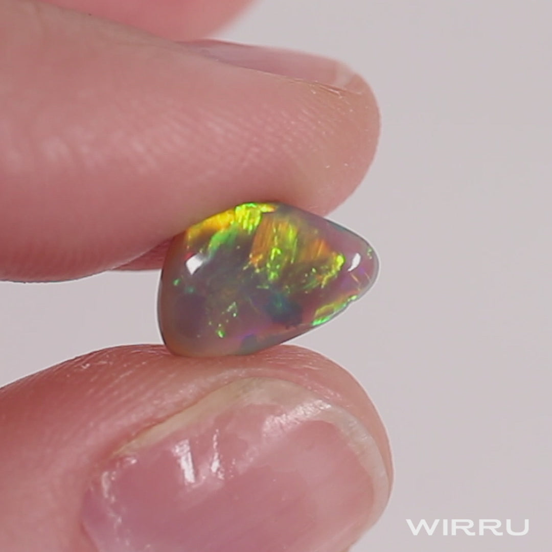 1.80ct Dark Crystal Opal - 7.5 x 10 x 3.7mm