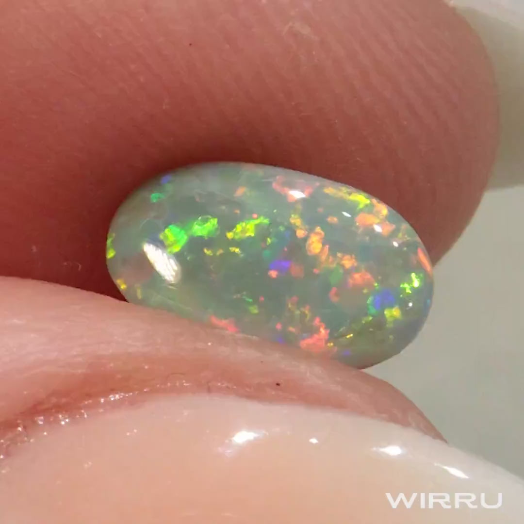 dark opal with multi coloured flash