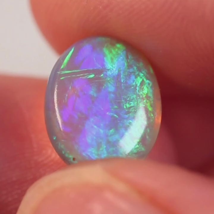 3.7ct Double Sided Crystal Opal - 9.5 x 12 x 5mm