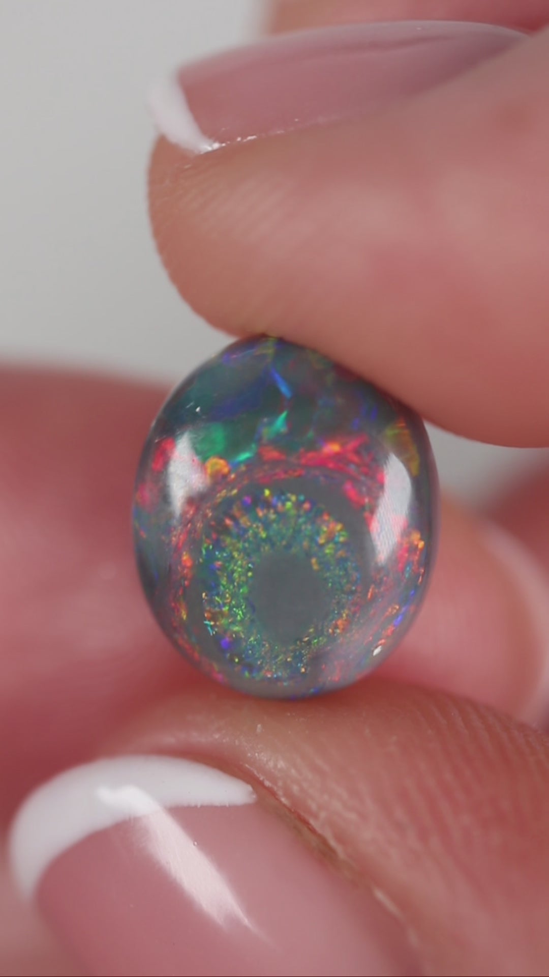 2.85ct Black Opal - 11 x 9.2 x 4.5mm